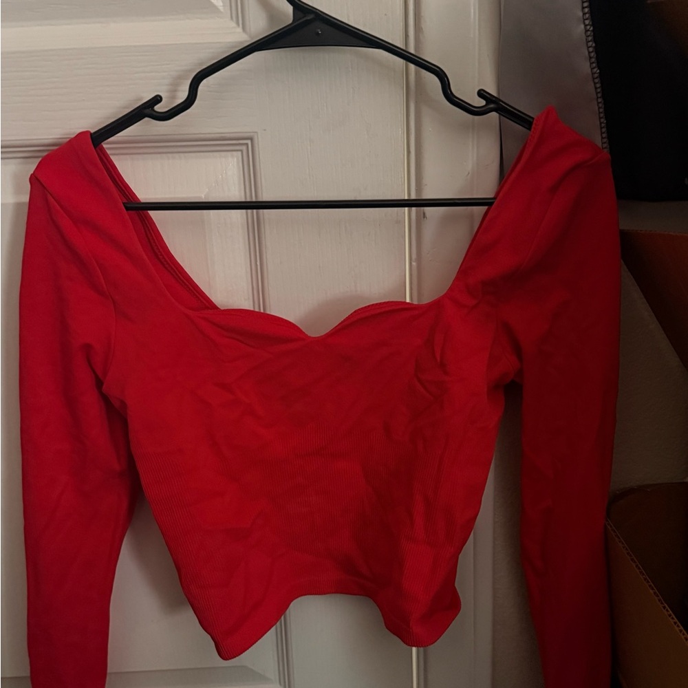 PINK Victoria's Secret Red Crop Top